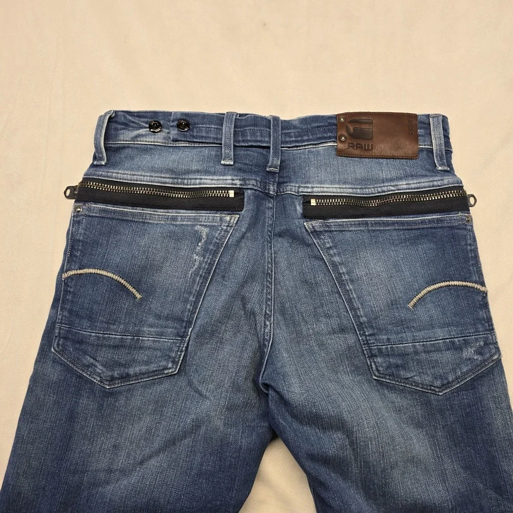G Star Raw Radar Flightsuit Straight Tapered Jeans Men Size 31x32 Blue